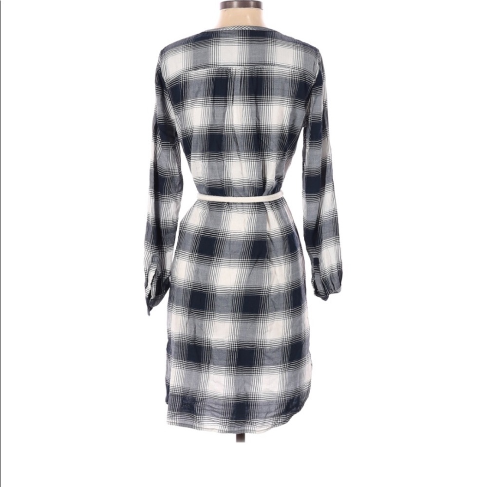 Plaid embroidered dress - Picture 2 of 2